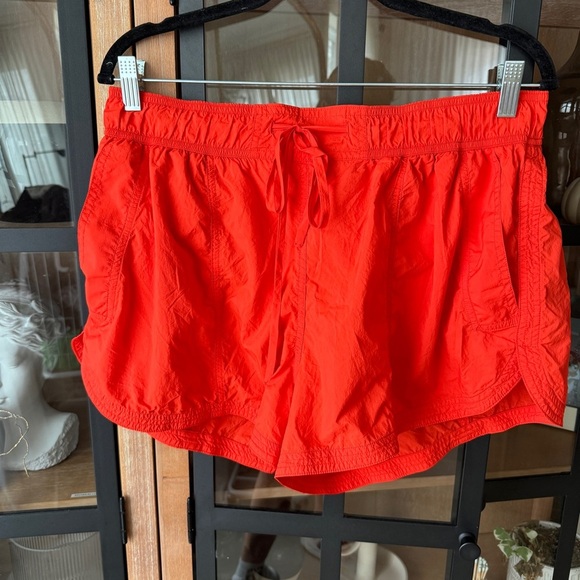 Daily Practice Anthropologie shorts base jump workout hiking cargo tangerine - Picture 2 of 11